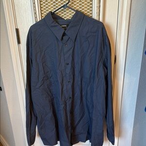 Claiborne Men's Navy Dress Shirt 3XLT